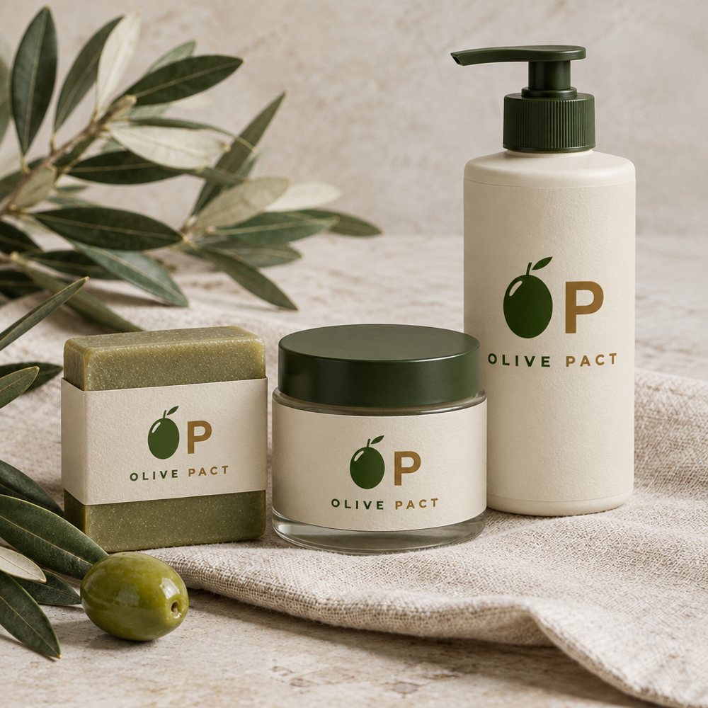 Cosmetici all'olio di oliva Olive Pact